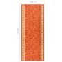 Alfombra de pasillo antideslizante terracota 100x250 cm de vidaXL, Alfombras - Ref: Foro24-336704, Precio: 35,62 €, Descuento: %