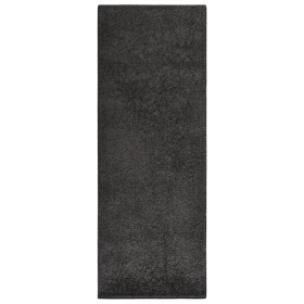 Alfombra de pelo suave antideslizante gris antracita 67x180 cm de vidaXL, Alfombras - Ref: Foro24-336735, Precio: 24,02 €, De...