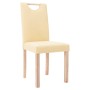 Dining chairs 4 units cream fabric by vidaXL, dining chairs - Ref: Foro24-336772, Price: 169,99 €, Discount: %