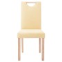 Dining chairs 4 units cream fabric by vidaXL, dining chairs - Ref: Foro24-336772, Price: 169,99 €, Discount: %