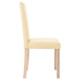 Dining chairs 4 units cream fabric by vidaXL, dining chairs - Ref: Foro24-336772, Price: 169,99 €, Discount: %