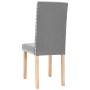 Sillas de comedor 2 unidades tela gris claro de vidaXL, Sillas de comedor - Ref: Foro24-336787, Precio: 105,99 €, Descuento: %