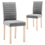 Sillas de comedor 2 unidades tela gris claro de vidaXL, Sillas de comedor - Ref: Foro24-336817, Precio: 135,62 €, Descuento: %