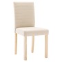 Dining chairs 4 units cream fabric by vidaXL, dining chairs - Ref: Foro24-336822, Price: 234,99 €, Discount: %