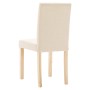 Dining chairs 4 units cream fabric by vidaXL, dining chairs - Ref: Foro24-336822, Price: 234,99 €, Discount: %