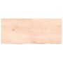 Solid untreated oak wood table top 140x60x(2-6) cm by vidaXL, Table tops - Ref: Foro24-3156319, Price: 112,99 €, Discount: %