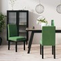 Sillas de comedor 2 unidades terciopelo verde oscuro de vidaXL, Sillas de comedor - Ref: Foro24-336839, Precio: 113,43 €, Des...