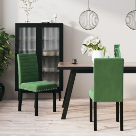 Dining chairs 2 units dark green velvet by vidaXL, dining chairs - Ref: Foro24-336839, Price: 113,99 €, Discount: %