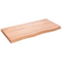 Oak wood table top treated in light brown, 100x50x(2-6) cm by vidaXL, Table tops - Ref: Foro24-3156367, Price: 87,39 €, Disco...