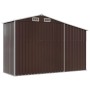 Brown galvanized steel garden shed 277x93x179 cm by vidaXL, Sheds - Ref: Foro24-364520, Price: 288,39 €, Discount: %