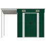 Green steel elongated roof garden shed 277x110.5x181 cm by vidaXL, Sheds - Ref: Foro24-364524, Price: 334,65 €, Discount: %