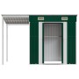 Cobertizo jardín tejado alargado acero verde 277x110,5x181 cm de vidaXL, Cobertizos - Ref: Foro24-364524, Precio: 265,86 €, D...