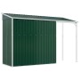 Cobertizo jardín tejado alargado acero verde 277x110,5x181 cm de vidaXL, Cobertizos - Ref: Foro24-364524, Precio: 265,86 €, D...