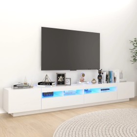 TV-Möbel mit LED-Leuchten Weiß 260x35x40 cm von vidaXL, TV-Möbel - Ref: Foro24-3081915, Preis: 182,40 €, Rabatt: %