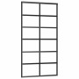 Puerta corredera con herrajes ESG vidrio y aluminio 102x205 cm de vidaXL, Puertas - Ref: Foro24-3081961, Precio: 268,90 €, De...