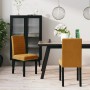 Brown velvet dining chairs 2 units by vidaXL, dining chairs - Ref: Foro24-336851, Price: 91,91 €, Discount: %