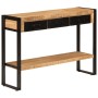 Solid mango wood console table 110x30x76 cm by vidaXL, Side tables - Ref: Foro24-348159, Price: 206,76 €, Discount: %