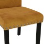 Sillas comedor 2 unidades de terciopelo marrón de vidaXL, Sillas de comedor - Ref: Foro24-336851, Precio: 91,91 €, Descuento: %