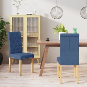 Blue fabric dining chairs 2 units by vidaXL, dining chairs - Ref: Foro24-336863, Price: 139,99 €, Discount: %