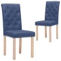 Sillas de comedor de tela azul 2 unidades de vidaXL, Sillas de comedor - Ref: Foro24-336863, Precio: 139,80 €, Descuento: %