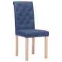 Sillas de comedor de tela azul 2 unidades de vidaXL, Sillas de comedor - Ref: Foro24-336863, Precio: 139,80 €, Descuento: %