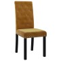 Dining chairs 4 units of brown velvet by vidaXL, dining chairs - Ref: Foro24-336890, Price: 213,99 €, Discount: %