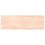 Unbehandelte Badezimmerarbeitsplatte aus Massivholz, 120 x 40 x (2–4) cm von vidaXL, Arbeitsplatten - Ref: Foro24-3156043, Pr...