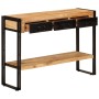 Mesa consola madera maciza de mango 110x30x76 cm de vidaXL, Mesas auxiliares - Ref: Foro24-348159, Precio: 206,76 €, Descuent...