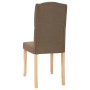 Sillas de comedor 2 unidades tela marrón de vidaXL, Sillas de comedor - Ref: Foro24-336899, Precio: 125,11 €, Descuento: %