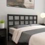 Solid black pine wood bed headboard 165.5x4x100 cm by vidaXL, Headboards and footboards - Ref: Foro24-817904, Price: 41,93 €,...