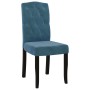 Dining chairs 4 units blue velvet by vidaXL, dining chairs - Ref: Foro24-336910, Price: 285,38 €, Discount: %