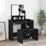 Juego de muebles de tocador negro 86,5x35x136 cm de vidaXL, Tocadores para dormitorios - Ref: Foro24-3114148, Precio: 106,59 ...