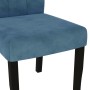 Dining chairs 4 units blue velvet by vidaXL, dining chairs - Ref: Foro24-336910, Price: 285,38 €, Discount: %