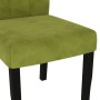 Dining chairs 4 units in light green velvet by vidaXL, dining chairs - Ref: Foro24-336918, Price: 200,99 €, Discount: %