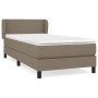 Cama box spring con colchón tela gris taupe 80x200 cm de vidaXL, Camas y somieres - Ref: Foro24-3126041, Precio: 277,99 €, De...