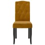 Sillas comedor 2 unidades de terciopelo marrón de vidaXL, Sillas de comedor - Ref: Foro24-336927, Precio: 149,45 €, Descuento: %