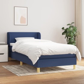 Box spring bed with blue fabric mattress 80x200 cm by vidaXL, Beds and slatted bases - Ref: Foro24-3126603, Price: 311,99 €, ...