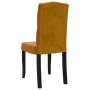 Sillas comedor 2 unidades de terciopelo marrón de vidaXL, Sillas de comedor - Ref: Foro24-336927, Precio: 149,45 €, Descuento: %