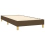 Cama box spring con colchón tela marrón oscuro 80x200 cm de vidaXL, Camas y somieres - Ref: Foro24-3126920, Precio: 273,53 €,...