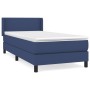 Cama box spring con colchón tela azul 80x200 cm de vidaXL, Camas y somieres - Ref: Foro24-3129511, Precio: 290,47 €, Descuent...