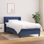 Cama box spring con colchón tela azul 80x200 cm de vidaXL, Camas y somieres - Ref: Foro24-3129591, Precio: 292,28 €, Descuent...