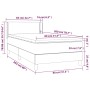 Cama box spring con colchón tela marrón oscuro 80x200 cm de vidaXL, Camas y somieres - Ref: Foro24-3130148, Precio: 281,98 €,...