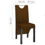 Dining chairs 2 units brown synthetic leather by vidaXL, dining chairs - Ref: Foro24-336954, Price: 124,84 €, Discount: %