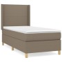 Cama box spring con colchón tela gris taupe 90x200 cm de vidaXL, Camas y somieres - Ref: Foro24-3131805, Precio: 363,73 €, De...