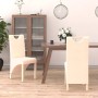 Dining chairs 2 units of cream fabric by vidaXL, dining chairs - Ref: Foro24-336961, Price: 124,13 €, Discount: %