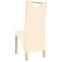 Dining chairs 2 units of cream fabric by vidaXL, dining chairs - Ref: Foro24-336961, Price: 124,13 €, Discount: %