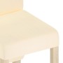 Dining chairs 2 units of cream fabric by vidaXL, dining chairs - Ref: Foro24-336961, Price: 124,13 €, Discount: %