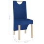 Esszimmerstühle 2 Einheiten aus blauem Stoff von vidaXL, Essstühle - Ref: Foro24-336963, Preis: 103,81 €, Rabatt: %