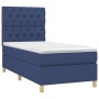 Cama box spring colchón y luces LED tela azul 80x200 cm de vidaXL, Camas y somieres - Ref: Foro24-3135635, Precio: 356,73 €, ...