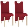 Dining chairs 2 units of red wine red fabric by vidaXL, dining chairs - Ref: Foro24-336965, Price: 135,99 €, Discount: %